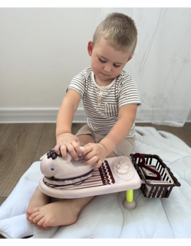 WOOPIE Zestaw do Prasowania 2w1 Deska Żelazko z Muzyką 7 el.