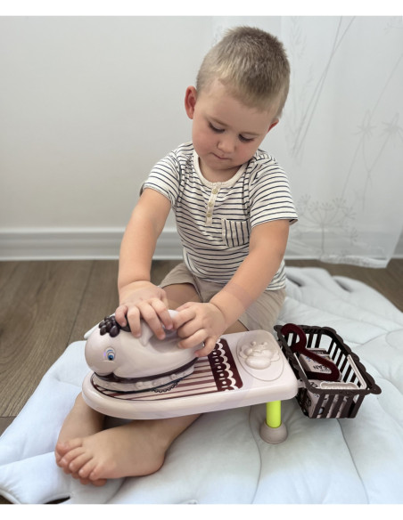WOOPIE Zestaw do Prasowania 2w1 Deska Żelazko z Muzyką 7 el.