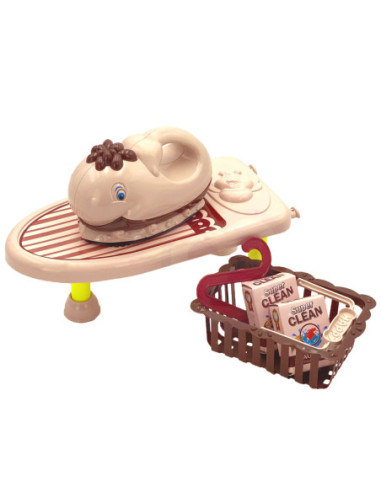 WOOPIE Zestaw do Prasowania 2w1 Deska Żelazko z Muzyką 7 el.