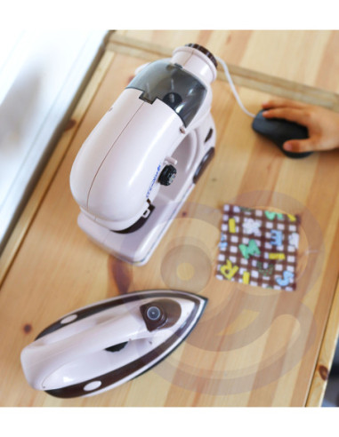 WOOPIE Zestaw 2w1 Małe AGD Maszyna do Szycia z Żelazkiem ze Spryskiwaczem