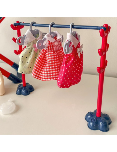 WOOPIE Zestaw XXL Deska do Prasowania z Żelazkiem Wieszakiem Koszem na Prani i Ubraniami 14 el.