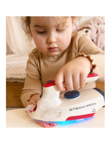 WOOPIE Zestaw XXL Deska do Prasowania z Żelazkiem Wieszakiem Koszem na Prani i Ubraniami 14 el.