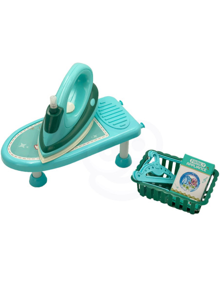 WOOPIE Zestaw do Prasowania 2w1 Deska Żelazko + Kosz na Pranie 6 el.