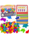 WOOPIE Zestaw Edukacyjny Nauka Liczenia Sortowanie Kolorów Morska Kraina 111 el.