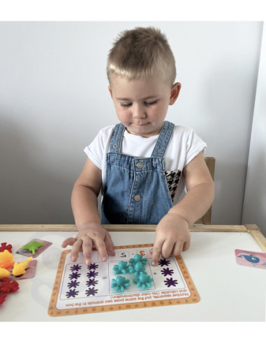 WOOPIE Zestaw Edukacyjny Nauka Liczenia Sortowanie Kolorów Morska Kraina 111 el.