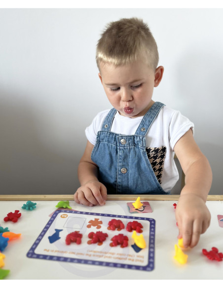 WOOPIE Zestaw Edukacyjny Nauka Liczenia Sortowanie Kolorów Morska Kraina 111 el.