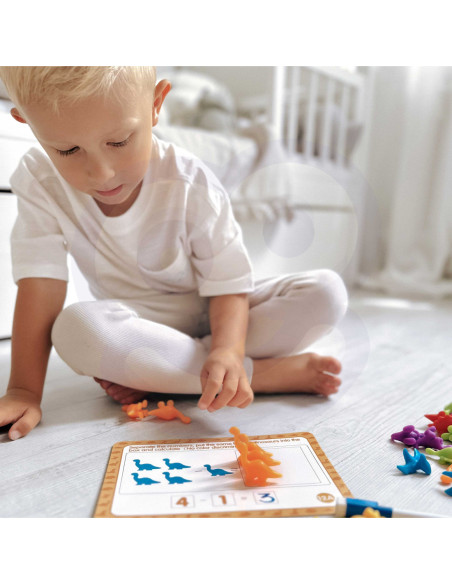 WOOPIE Zestaw Edukacyjny Nauka Liczenia Sortowanie Dinozaury 95 el.