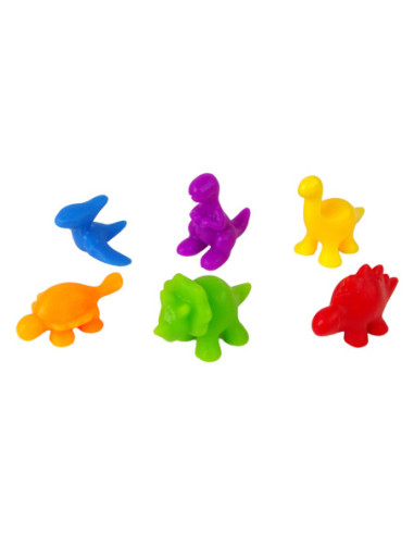 WOOPIE Zestaw Edukacyjny Nauka Liczenia Sortowanie Dinozaury 95 el.