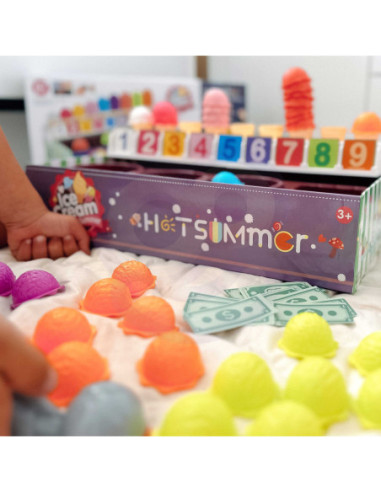 WOOPIE Lodziarnia XXL Sklep Zestaw Mały Sprzedawca + Nauka Liczenia 87 el.