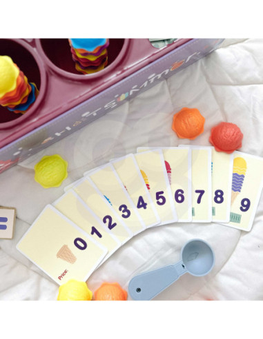 WOOPIE Lodziarnia XXL Sklep Zestaw Mały Sprzedawca + Nauka Liczenia 87 el.