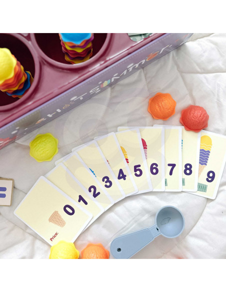 WOOPIE Lodziarnia XXL Sklep Zestaw Mały Sprzedawca + Nauka Liczenia 87 el.