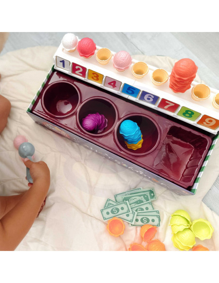 WOOPIE Lodziarnia XXL Sklep Zestaw Mały Sprzedawca + Nauka Liczenia 87 el.