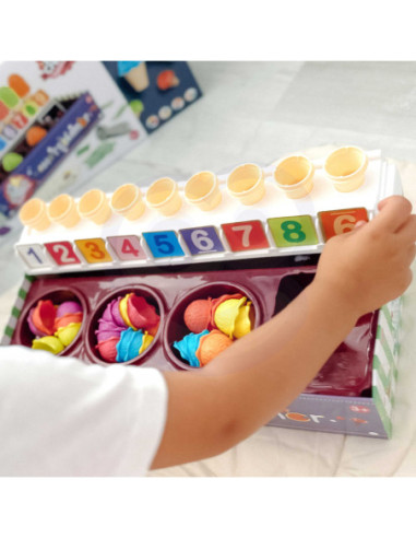 WOOPIE Lodziarnia XXL Sklep Zestaw Mały Sprzedawca + Nauka Liczenia 87 el.