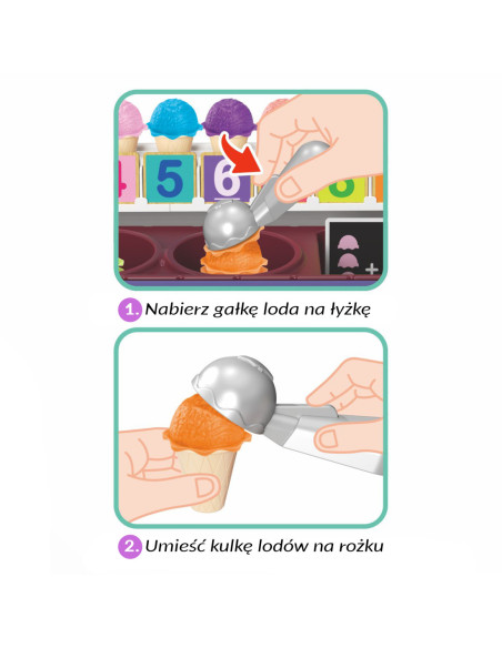 WOOPIE Lodziarnia XXL Sklep Zestaw Mały Sprzedawca + Nauka Liczenia 87 el.