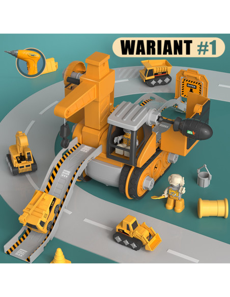 WOOPIE Mega Plac Budowy 5w1 Zestaw XXL do Skręcania DIY