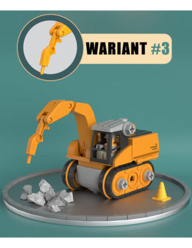 WOOPIE Mega Plac Budowy 5w1 Zestaw XXL do Skręcania DIY