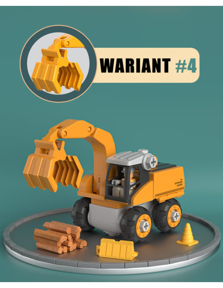 WOOPIE Mega Plac Budowy 5w1 Zestaw XXL do Skręcania DIY