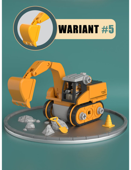 WOOPIE Mega Plac Budowy 5w1 Zestaw XXL do Skręcania DIY