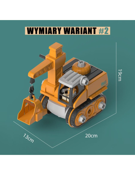 WOOPIE Mega Plac Budowy 5w1 Zestaw XXL do Skręcania DIY