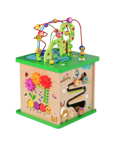 TOOKY TOY Kostka Edukacyjna Sorter Labirynt Przeplatanka Zwierzątka