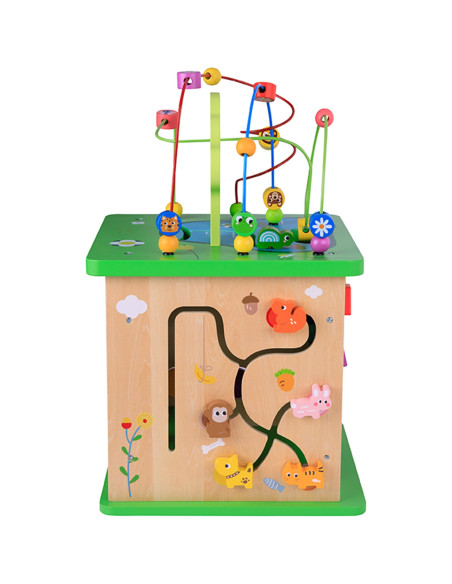 TOOKY TOY Kostka Edukacyjna Sorter Labirynt Przeplatanka Zwierzątka