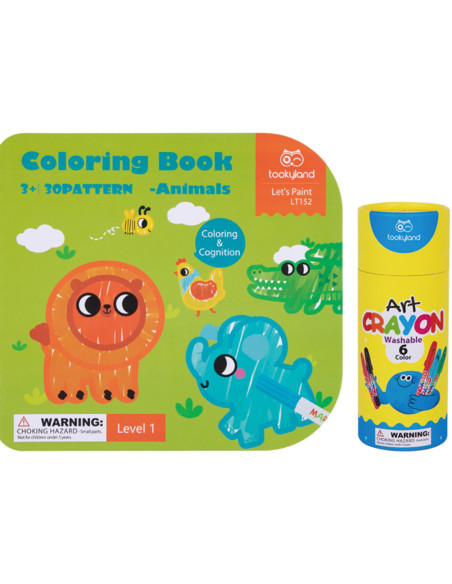 Tooky Toy Edukacyjne Pudełko dla Dzieci z 6w1 od 3 Lat