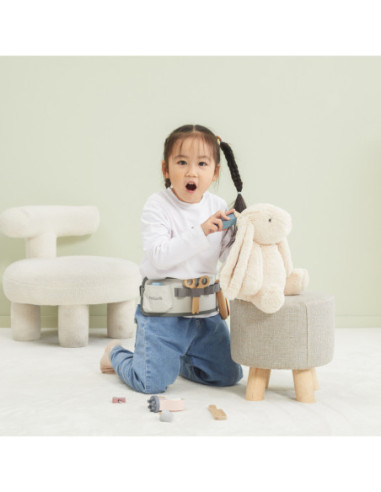 VIGA Drewniany Zestaw Fryzjerski Pas z Narzędziami