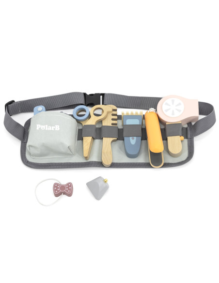 VIGA Drewniany Zestaw Fryzjerski Pas z Narzędziami