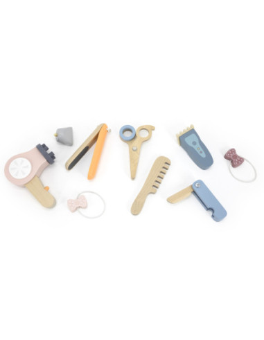 VIGA Drewniany Zestaw Fryzjerski Pas z Narzędziami