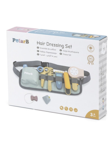 VIGA Drewniany Zestaw Fryzjerski Pas z Narzędziami