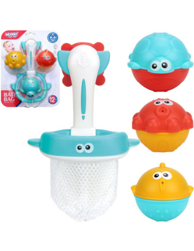 WOOPIE Zestaw do Kąpieli Łowienie Rybek 4 el.