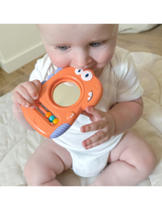 WOOPIE BABY Zabawka Sensoryczna Gryzak Lusterko Dino 2