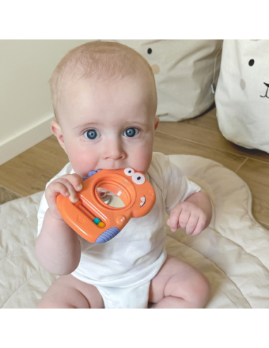 WOOPIE BABY Zabawka Sensoryczna Gryzak Lusterko Dino