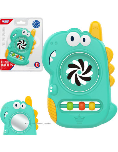 WOOPIE BABY Zabawka Sensoryczna Gryzak Lusterko Dino