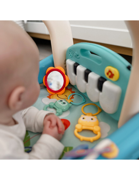 WOOPIE Mata z Pałąkiem Pchacz 2w1 Pianinko