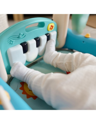 WOOPIE Mata z Pałąkiem Pchacz 2w1 Pianinko