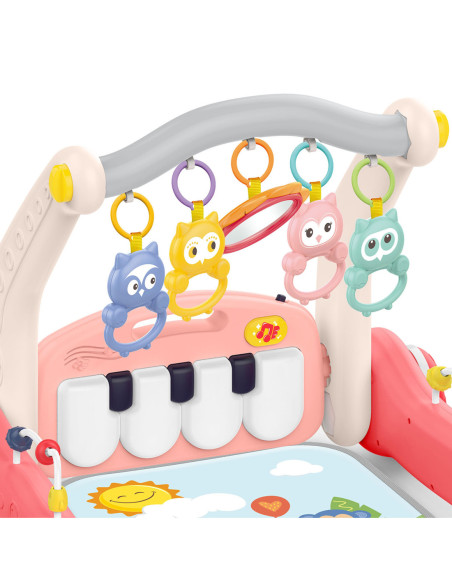 WOOPIE Mata z Pałąkiem Pchacz 2w1 Pianinko