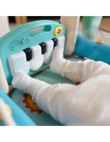 WOOPIE Mata z Pałąkiem Pchacz 2w1 Pianinko