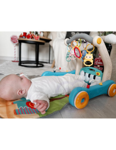 WOOPIE Mata z Pałąkiem Pchacz 2w1 Pianinko