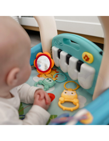 WOOPIE Mata z Pałąkiem Pchacz 2w1 Pianinko