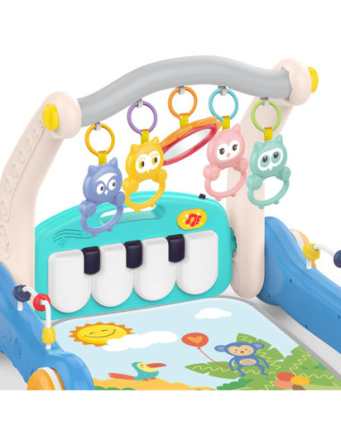 WOOPIE Mata z Pałąkiem Pchacz 2w1 Pianinko