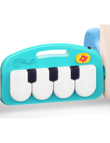 WOOPIE Mata z Pałąkiem Pchacz 2w1 Pianinko