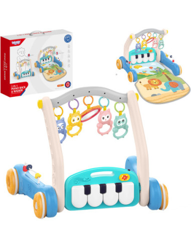 WOOPIE Mata z Pałąkiem Pchacz 2w1 Pianinko