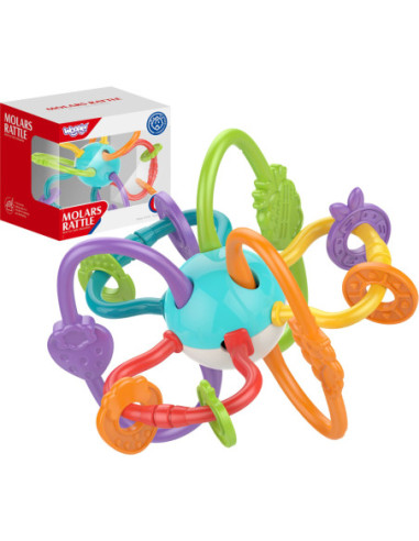 WOOPIE ZABAWKA SENSORYCZNA GRZECHOTKA GRYZAK 2w1