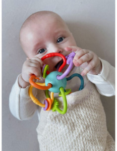 WOOPIE ZABAWKA SENSORYCZNA GRZECHOTKA GRYZAK 2w1 2