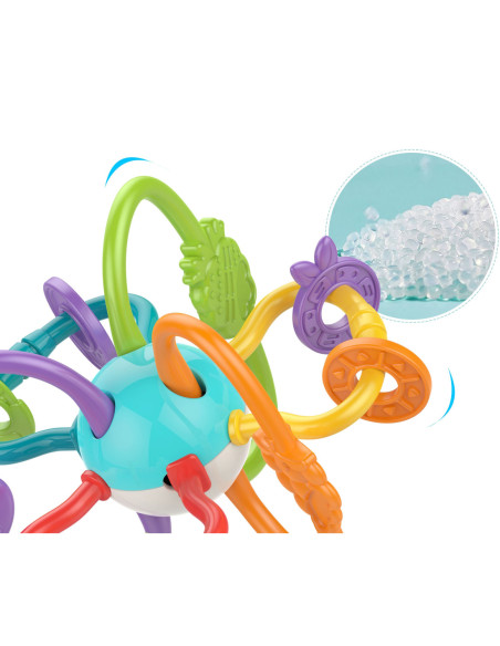 WOOPIE ZABAWKA SENSORYCZNA GRZECHOTKA GRYZAK 2w1