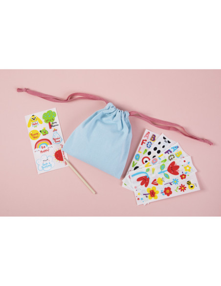 WOOPIE ART&FUN Zestaw Kreatywny Torebka + Naklejki do Dekorcji ponad 109 szt.