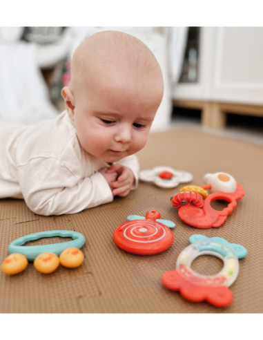 WOOPIE Zestaw Gryzaków Grzechotek Sensorycznych