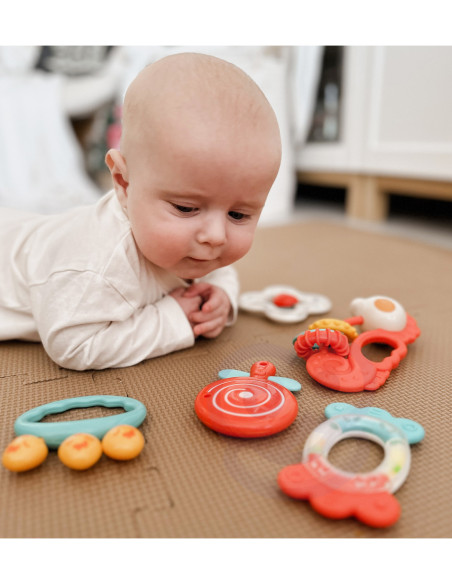 WOOPIE Zestaw Gryzaków Grzechotek Sensorycznych