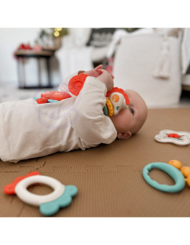 WOOPIE Zestaw Gryzaków Grzechotek Sensorycznych